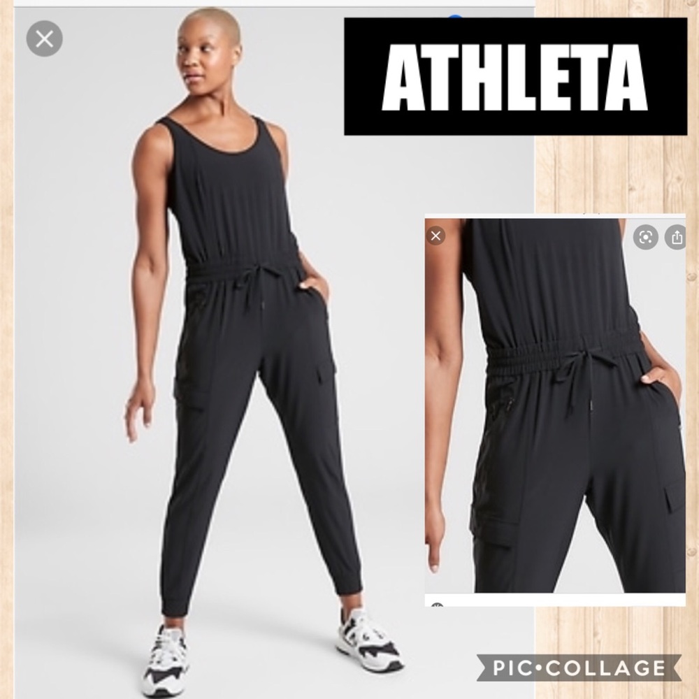 NWT ATHLETA Black Unbound Jumpsuit Size XS